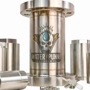 WPA Kalkschutzarmatur aus Edelstahl mit mechanischem Kalkschutz zur Vermeidung von Kalkablagerungen in Wasserleitungen.