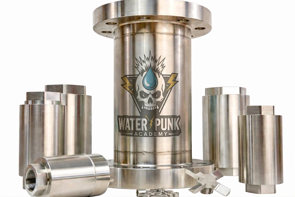 WPA Kalkschutzarmatur aus Edelstahl mit mechanischem Kalkschutz zur Vermeidung von Kalkablagerungen in Wasserleitungen.