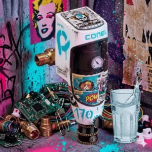 Hauswasserstation WPA aus Kunststoff mit integriertem Rückspülfilter, Druckminderer und Rückflussverhinderer zum Schutz der Trinkwasserinstallation.