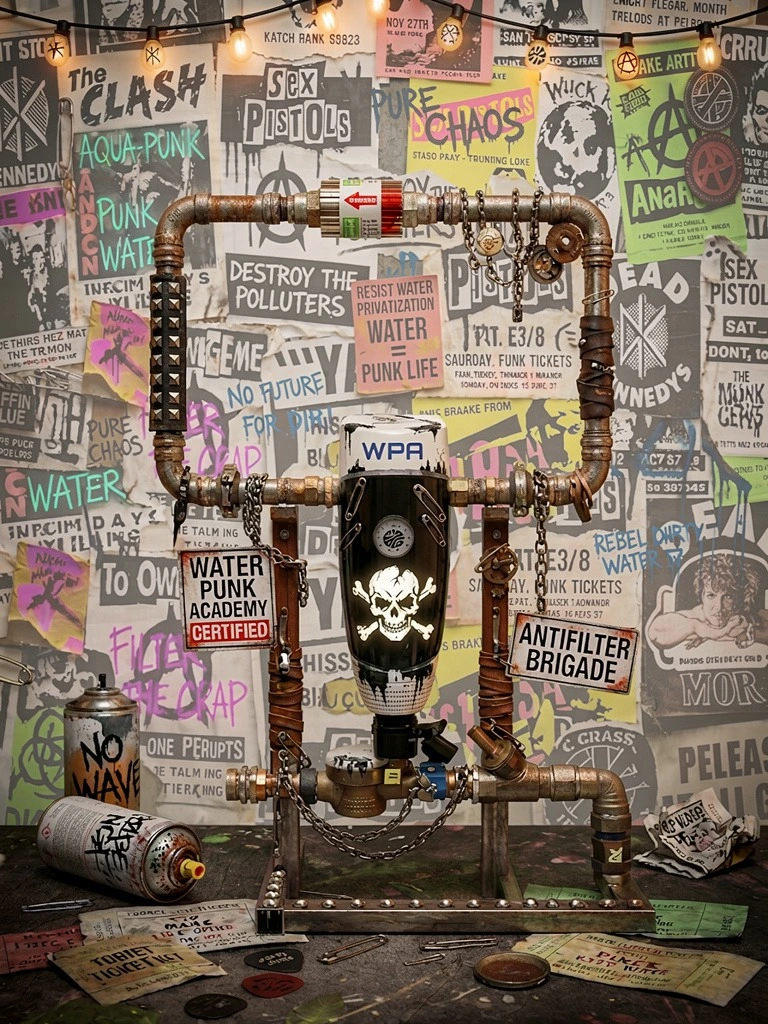 Hauswasserstation WPA aus Kunststoff mit integriertem Rückspülfilter, Druckminderer und Rückflussverhinderer zum Schutz der Trinkwasserinstallation.